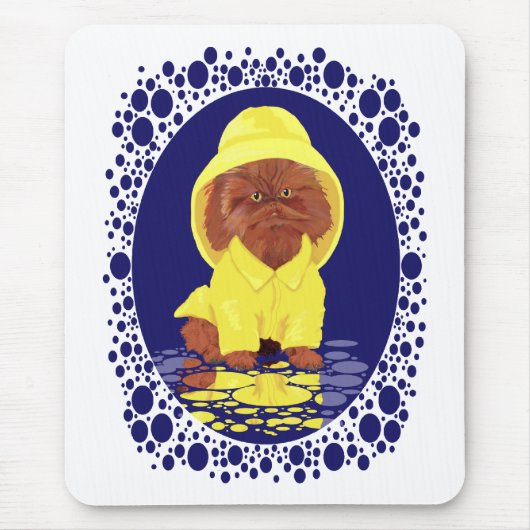 Red Persian Longhair Cat April Dusche Mousepad (Vorne)
