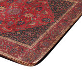 Red Persian Rug aus Mashhad Cutting Board Schneidebrett (Ecke)