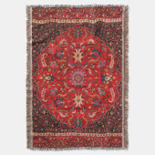 Red Persian Rug aus Mashhad Decke (Vorderseite Vertikal)
