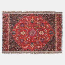 Red Persian Rug aus Mashhad Decke