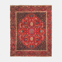 Red Persian Rug aus Mashhad
