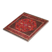 Red Persian Rug aus Mashhad Fliese (Seite)