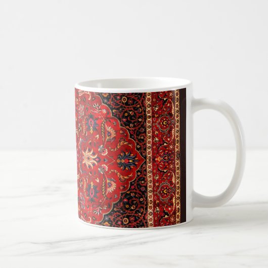 Red Persian Rug aus Mashhad Kaffeetasse (Rechts)