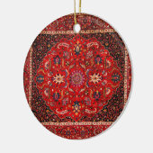 Red Persian Rug aus Mashhad Keramikornament (Links)
