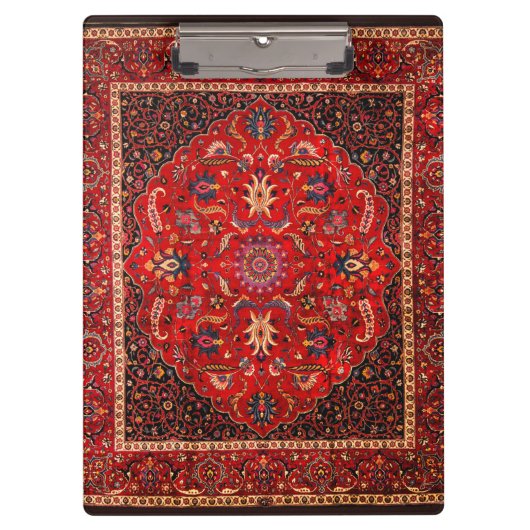 Red Persian Rug aus Mashhad Klemmbrett (Vorderseite)
