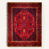 Red Persian Rug aus Mashhad Notizblock (Vorderseite)
