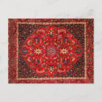 Red Persian Rug aus Mashhad