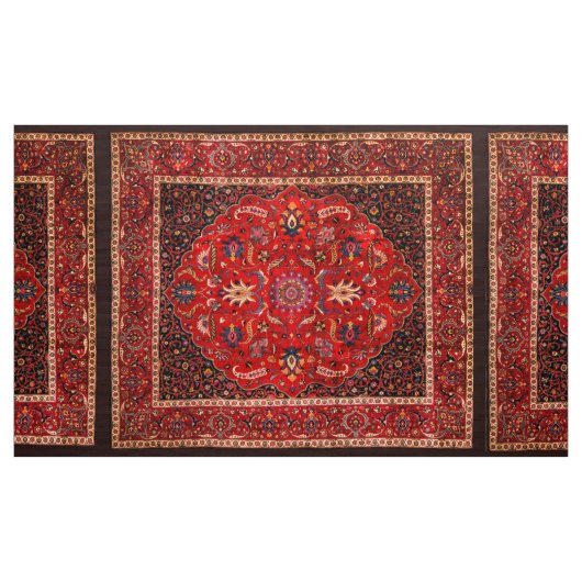 Red Persian Rug aus Mashhad Stoff (Yard (91,4 cm))