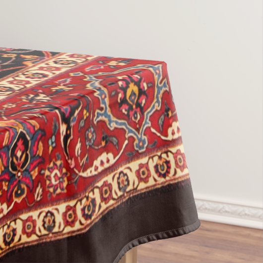 Red Persian Rug aus Mashhad Tischdecke (Beispiel)