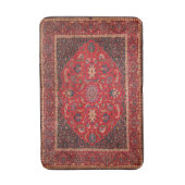 Red Persian Rug from Mashhad Bath Mat Badematte (Vorderseite Vertikal)