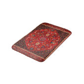 Red Persian Rug from Mashhad Bath Mat Badematte (Schrägansicht)