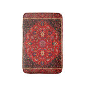 Red Persian Rug from Mashhad Bath Mat Badematte (Vorderseite Vertikal)