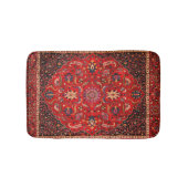 Red Persian Rug from Mashhad Bath Mat Badematte (Vorderseite)