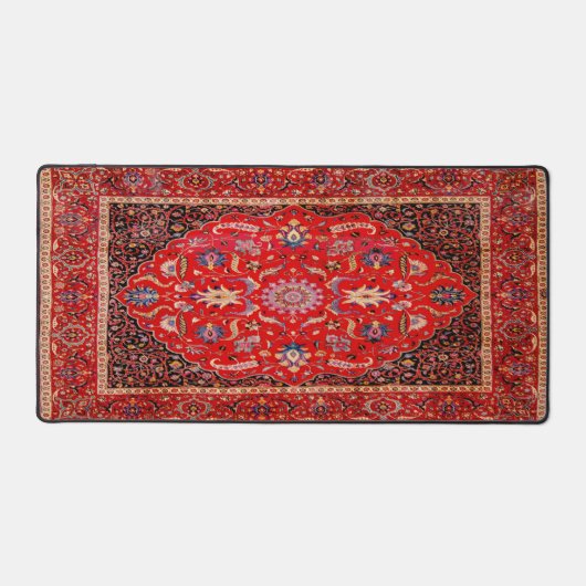 Red Persian Rug From Mashhad Desk Mat Schreibtischunterlage (Vorderseite)