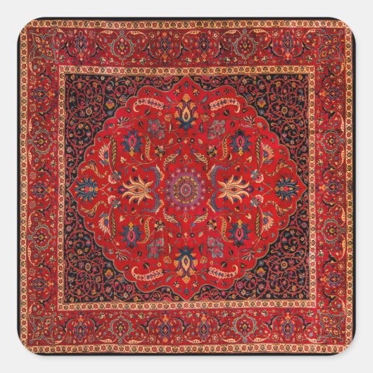 Red Persian Rug from Mashhad Sticker (Vorderseite)