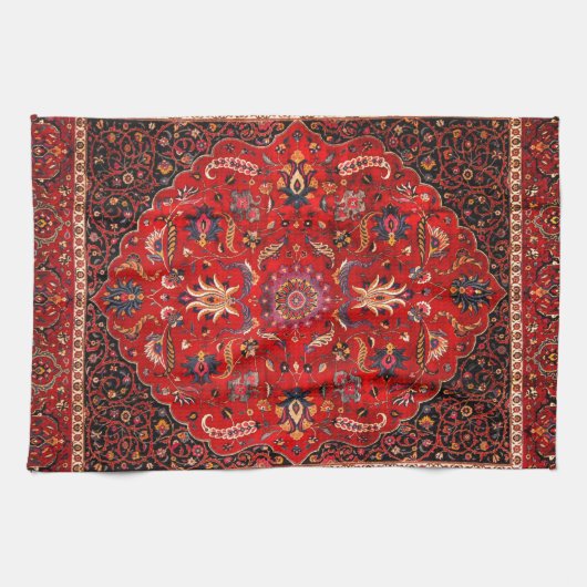 Red Persian Rug Geschirrtuch (Horizontal)