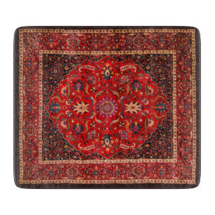 Red Persian Rug Schneidebrett