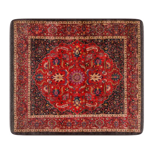 Red Persian Rug Schneidebrett (Vorderseite)