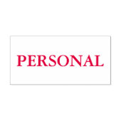 Red Personal Permastempel (Design)