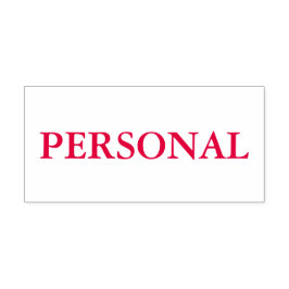 Red Personal Permastempel