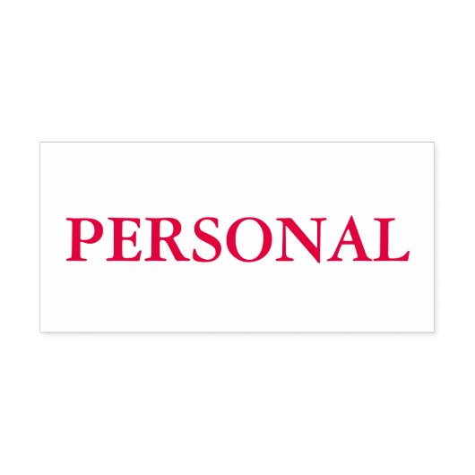 Red Personal Permastempel (Design)