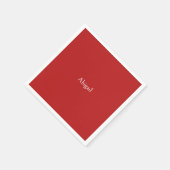 Red Personalisiert Baby Dusche Serviette (Ecke)