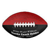 Red Personalisiert Coaches Name Teammitglieder Jah Football (Vorderseite)