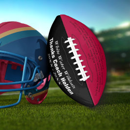 Red Personalisiert Coaches Name Teammitglieder Jah Football