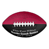 Red Personalisiert Coaches Name Teammitglieder Jah Football (Vorderseite)