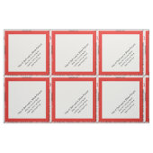 Red Personalisiert Simple Quilt Label Corner Stoff (Fat Quarter (45,7 x 55,9 cm))