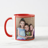 Red Personalize FOTO TEMPLATE Geschenk Kaffee Tass Tasse (Links)
