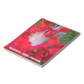Red Petal Feather Art Print Notizblock (Rotiert)