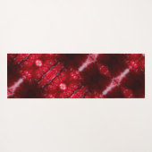 Red Petunia Ikat Yogamatte (Rückseite (Horizontal))
