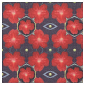 Red Petunia Pattern Stoff (Nahaufnahme)