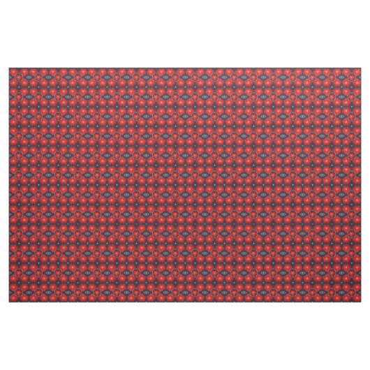 Red Petunia Pattern Stoff (Yard (91,4 cm))