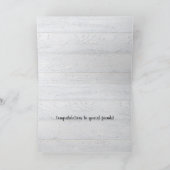 Red Petunia und Ivy Wedding Heart Karte (Innenseite)