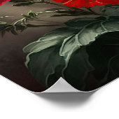 Red Petunias Blume Art Print Poster (Ecke)