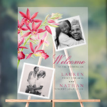 Red Phaiocalanthe Juwel Orchid Aquarell Hochzeit