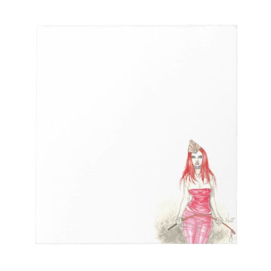 Red Phoenix Aufstieg Notepad Notizblock (Vorderseite)