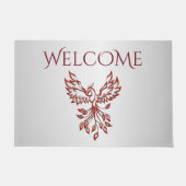 Red Phoenix erhöht Silber Fußmatte (Vorderseite)