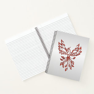 Red Phoenix erhöht Silber Notizblock