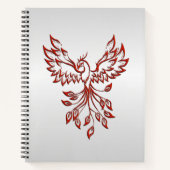 Red Phoenix erhöht Silber Notizblock (Vorderseite)
