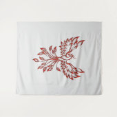 Red Phoenix erhöht Silber Wandteppich (Vorderseite (Horizontal))
