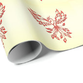 Red Phoenix Erhöhungen Geschenkpapier (Rolleneckpunkt)