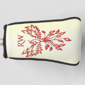 Red Phoenix Erhöhungen Golf Headcover (Vorderseite)