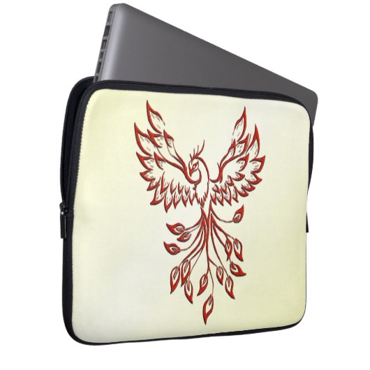 Red Phoenix Erhöhungen Laptopschutzhülle (Vorne Rechts)
