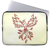 Red Phoenix Erhöhungen Laptopschutzhülle (Vorderseite)