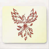Red Phoenix Erhöhungen Mousepad (Vorne)