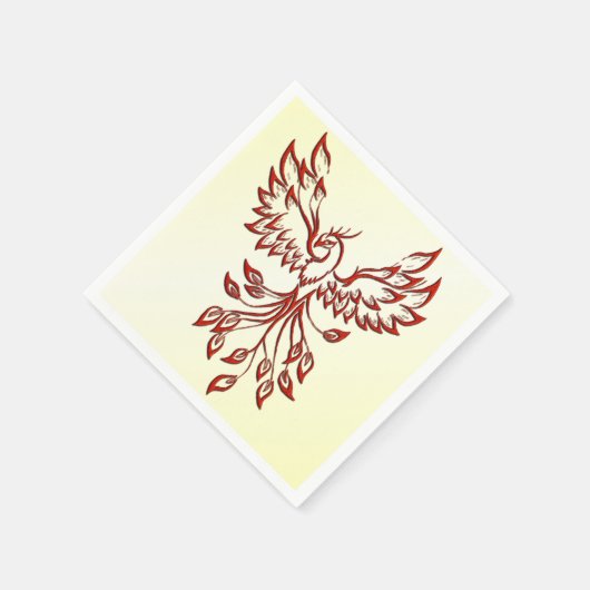 Red Phoenix Erhöhungen Serviette (Ecke)