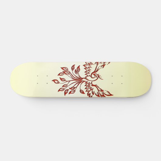 Red Phoenix Erhöhungen Skateboard (Horizontal)